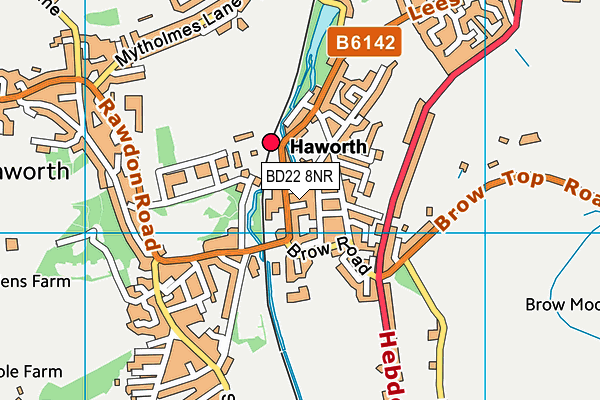 BD22 8NR map - OS VectorMap District (Ordnance Survey)