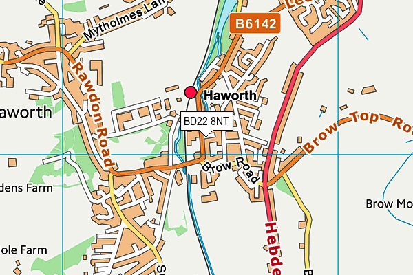 BD22 8NT map - OS VectorMap District (Ordnance Survey)