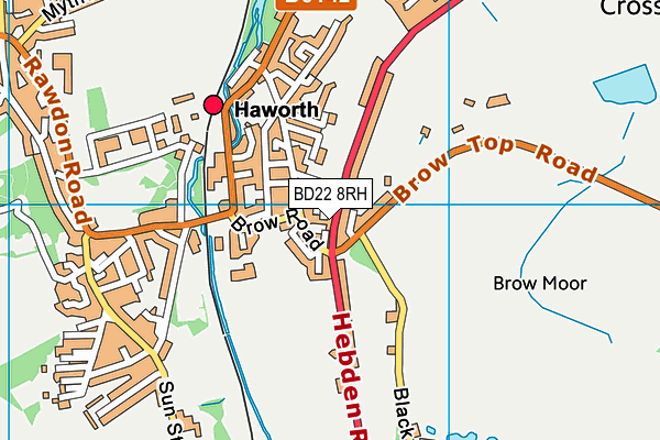 BD22 8RH map - OS VectorMap District (Ordnance Survey)