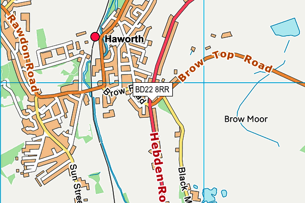 BD22 8RR map - OS VectorMap District (Ordnance Survey)