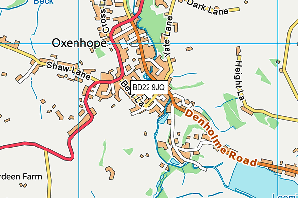 BD22 9JQ map - OS VectorMap District (Ordnance Survey)