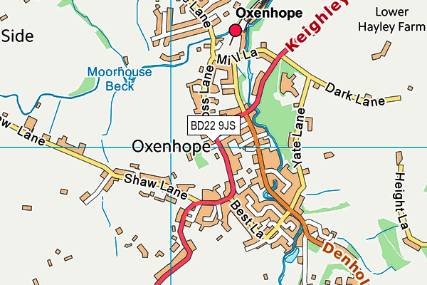 Map of OXENHOPE CHAMBERS LIMITED at district scale