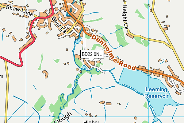 BD22 9NL map - OS VectorMap District (Ordnance Survey)