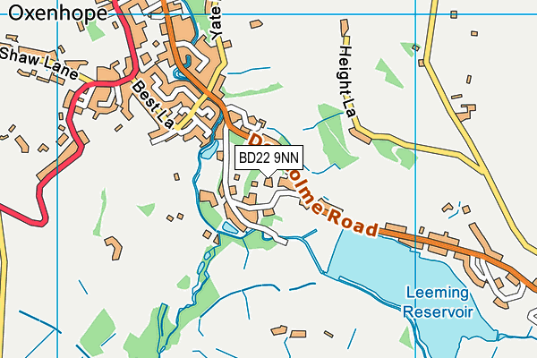 BD22 9NN map - OS VectorMap District (Ordnance Survey)