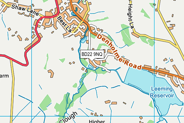 BD22 9NQ map - OS VectorMap District (Ordnance Survey)