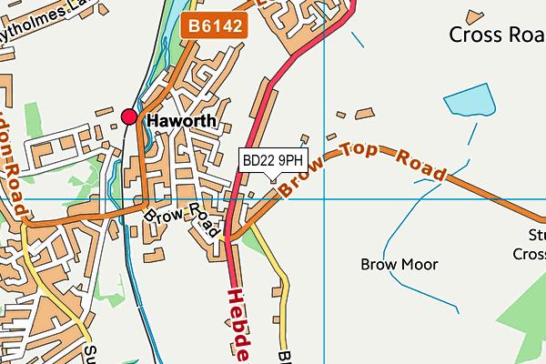 BD22 9PH map - OS VectorMap District (Ordnance Survey)