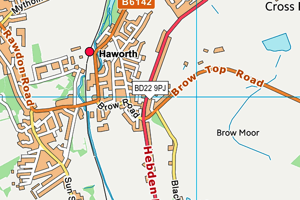 BD22 9PJ map - OS VectorMap District (Ordnance Survey)