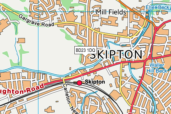 BD23 1DQ map - OS VectorMap District (Ordnance Survey)