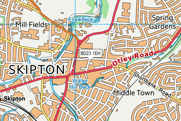 BD23 1EH map - OS VectorMap District (Ordnance Survey)