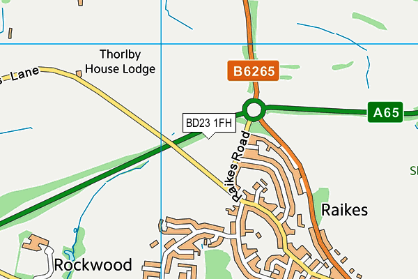 BD23 1FH map - OS VectorMap District (Ordnance Survey)