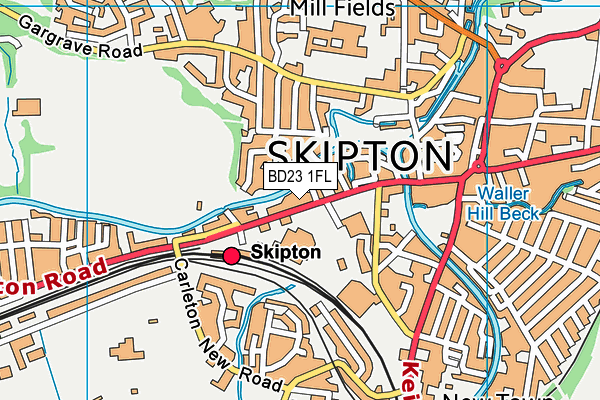 Map of SKIPTON TENNIS CENTRE LIMITED at district scale