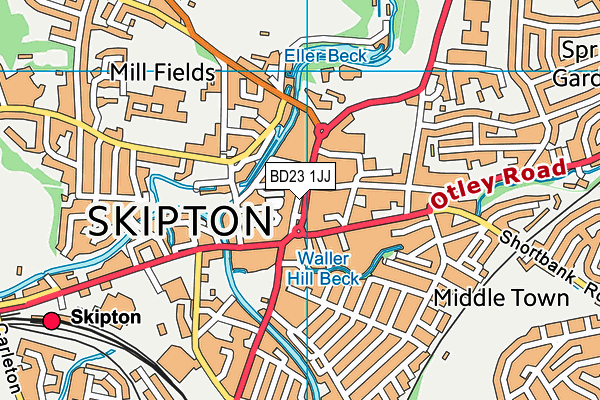 Map of UNION MILL SKIPTON FLAT MANAGEMENT COMPANY LIMITED at district scale