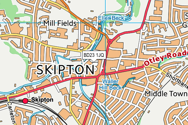 BD23 1JQ map - OS VectorMap District (Ordnance Survey)