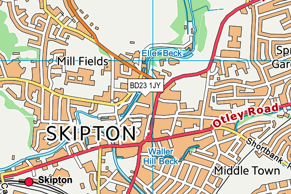 BD23 1JY map - OS VectorMap District (Ordnance Survey)