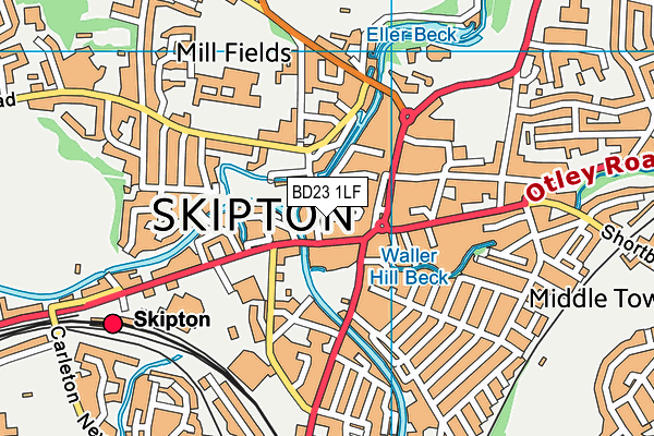 BD23 1LF map - OS VectorMap District (Ordnance Survey)