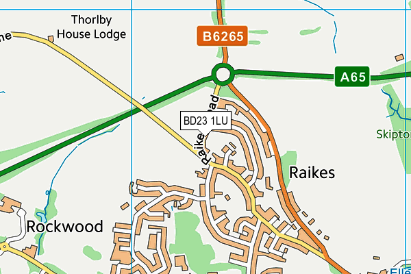 BD23 1LU map - OS VectorMap District (Ordnance Survey)