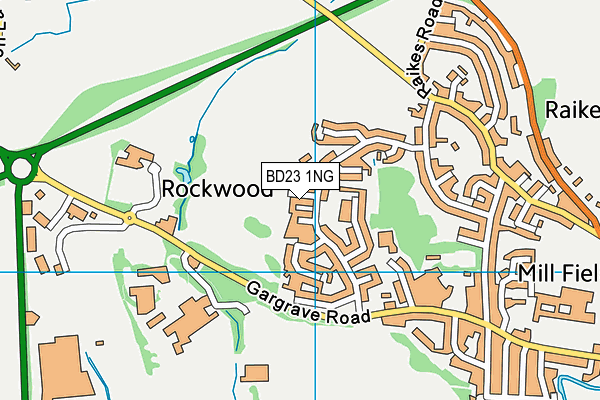 BD23 1NG map - OS VectorMap District (Ordnance Survey)