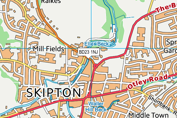 Map of INGLETON SCENERY COMPANY LIMITED at district scale