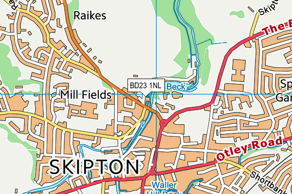 Map of THE HOME COMPANY SKIPTON LIMITED at district scale