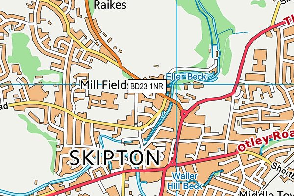 BD23 1NR map - OS VectorMap District (Ordnance Survey)