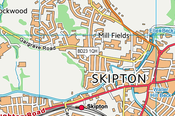 BD23 1QH map - OS VectorMap District (Ordnance Survey)