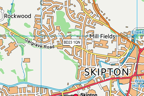 BD23 1QN map - OS VectorMap District (Ordnance Survey)