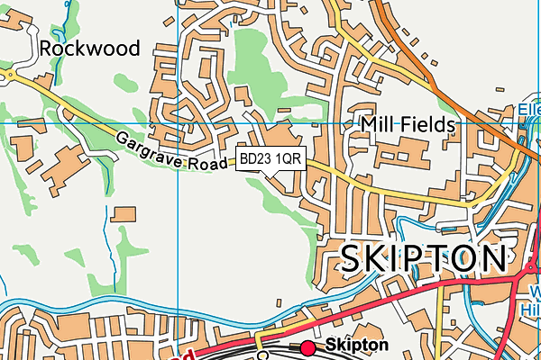 BD23 1QR map - OS VectorMap District (Ordnance Survey)