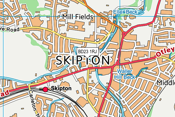Map of COUNTING HOUSE MEWS SKIPTON (MANAGEMENT) LIMITED at district scale