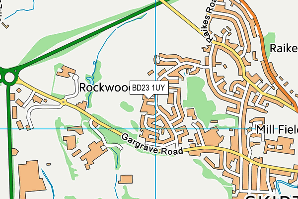 BD23 1UY map - OS VectorMap District (Ordnance Survey)