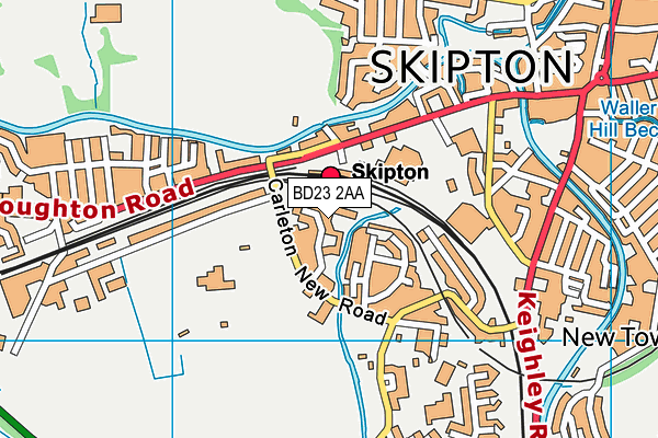 Energie Fitness (Skipton) (Closed) map (BD23 2AA) - OS VectorMap District (Ordnance Survey)