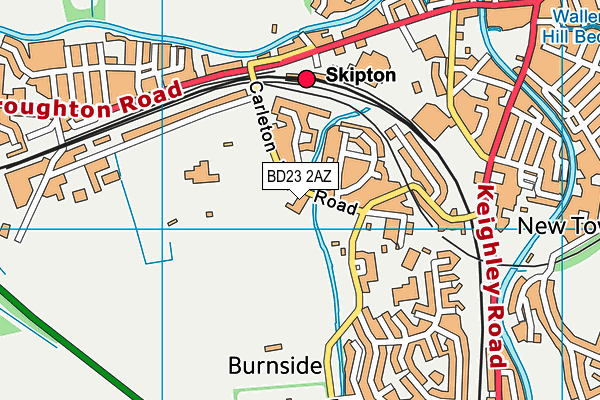 Skipton Rugby Club map (BD23 2AZ) - OS VectorMap District (Ordnance Survey)