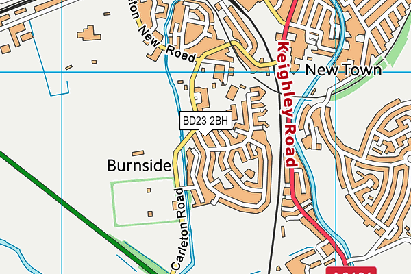 BD23 2BH map - OS VectorMap District (Ordnance Survey)