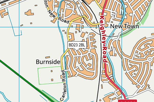 BD23 2BL map - OS VectorMap District (Ordnance Survey)