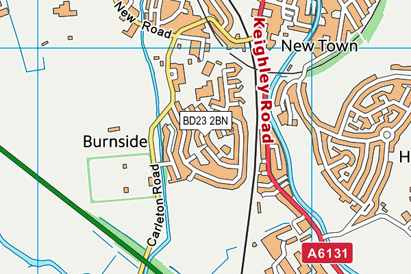 BD23 2BN map - OS VectorMap District (Ordnance Survey)