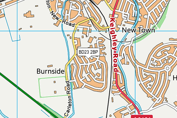 BD23 2BP map - OS VectorMap District (Ordnance Survey)
