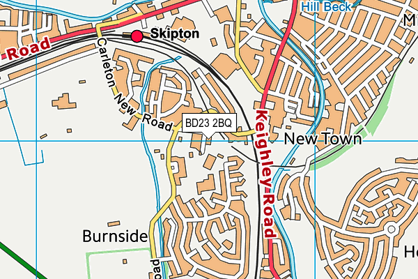 BD23 2BQ map - OS VectorMap District (Ordnance Survey)