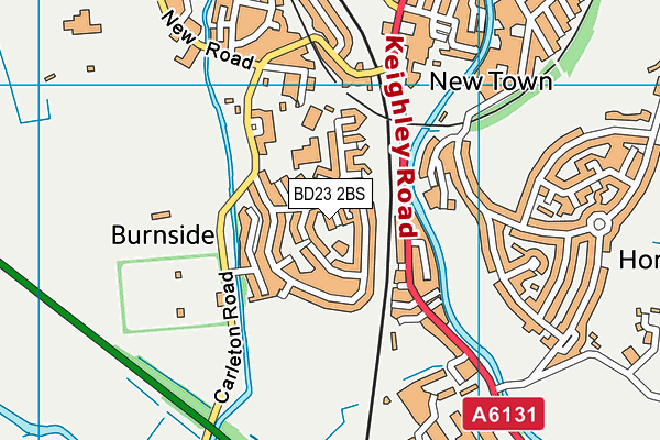 BD23 2BS map - OS VectorMap District (Ordnance Survey)