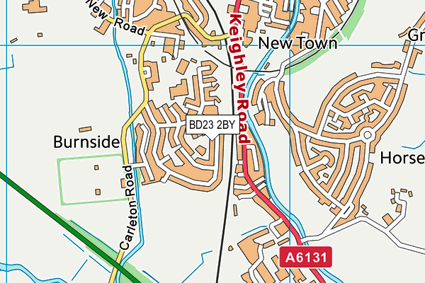 BD23 2BY map - OS VectorMap District (Ordnance Survey)