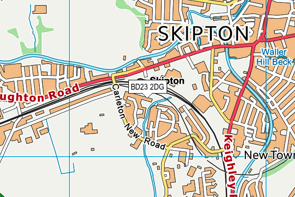 BD23 2DG map - OS VectorMap District (Ordnance Survey)