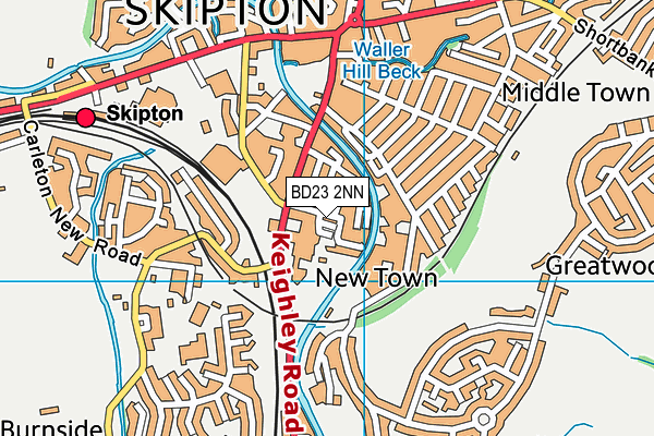 BD23 2NN map - OS VectorMap District (Ordnance Survey)