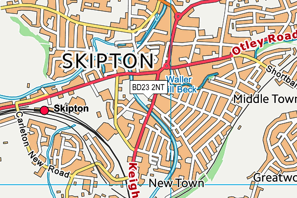 BD23 2NT map - OS VectorMap District (Ordnance Survey)