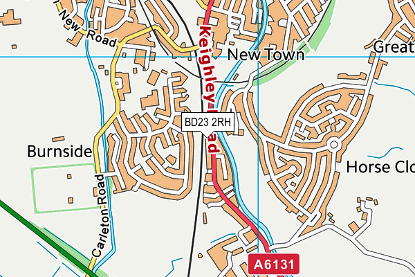 BD23 2RH map - OS VectorMap District (Ordnance Survey)