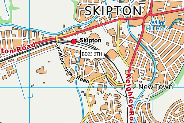 BD23 2TH map - OS VectorMap District (Ordnance Survey)