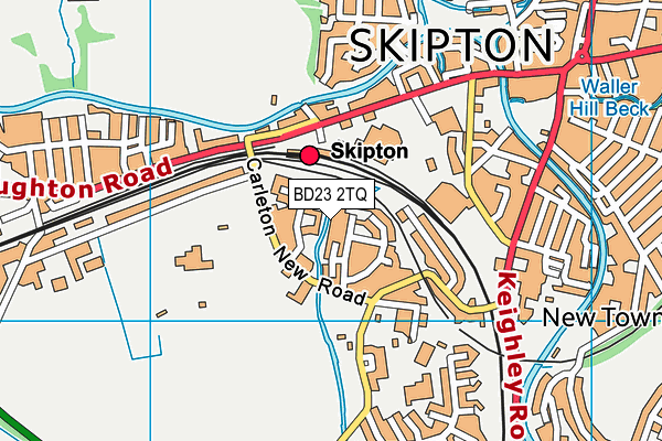 BD23 2TQ map - OS VectorMap District (Ordnance Survey)