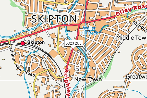 BD23 2UL map - OS VectorMap District (Ordnance Survey)