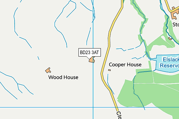 BD23 3AT map - OS VectorMap District (Ordnance Survey)