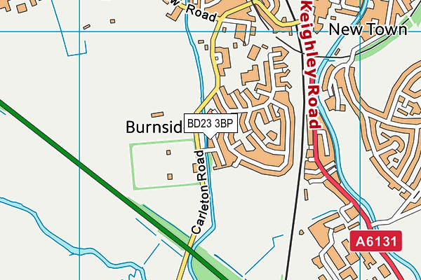 BD23 3BP map - OS VectorMap District (Ordnance Survey)