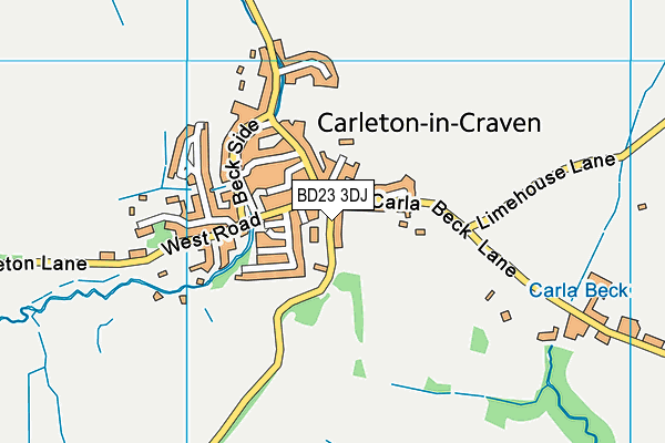 Map of WHEATSHEAF CARLETON LTD at district scale