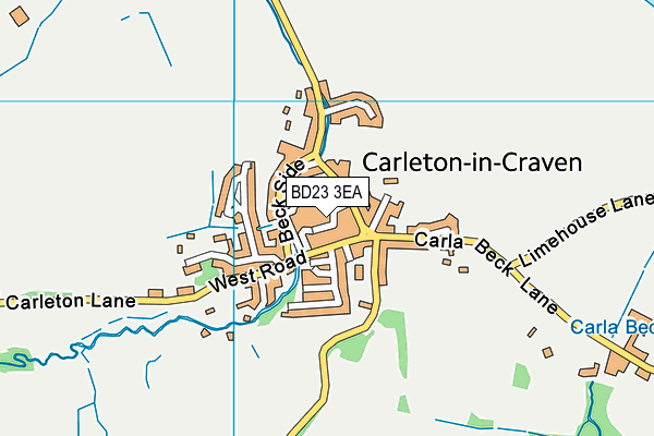 BD23 3EA map - OS VectorMap District (Ordnance Survey)