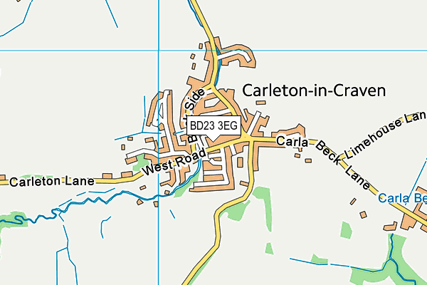 BD23 3EG map - OS VectorMap District (Ordnance Survey)